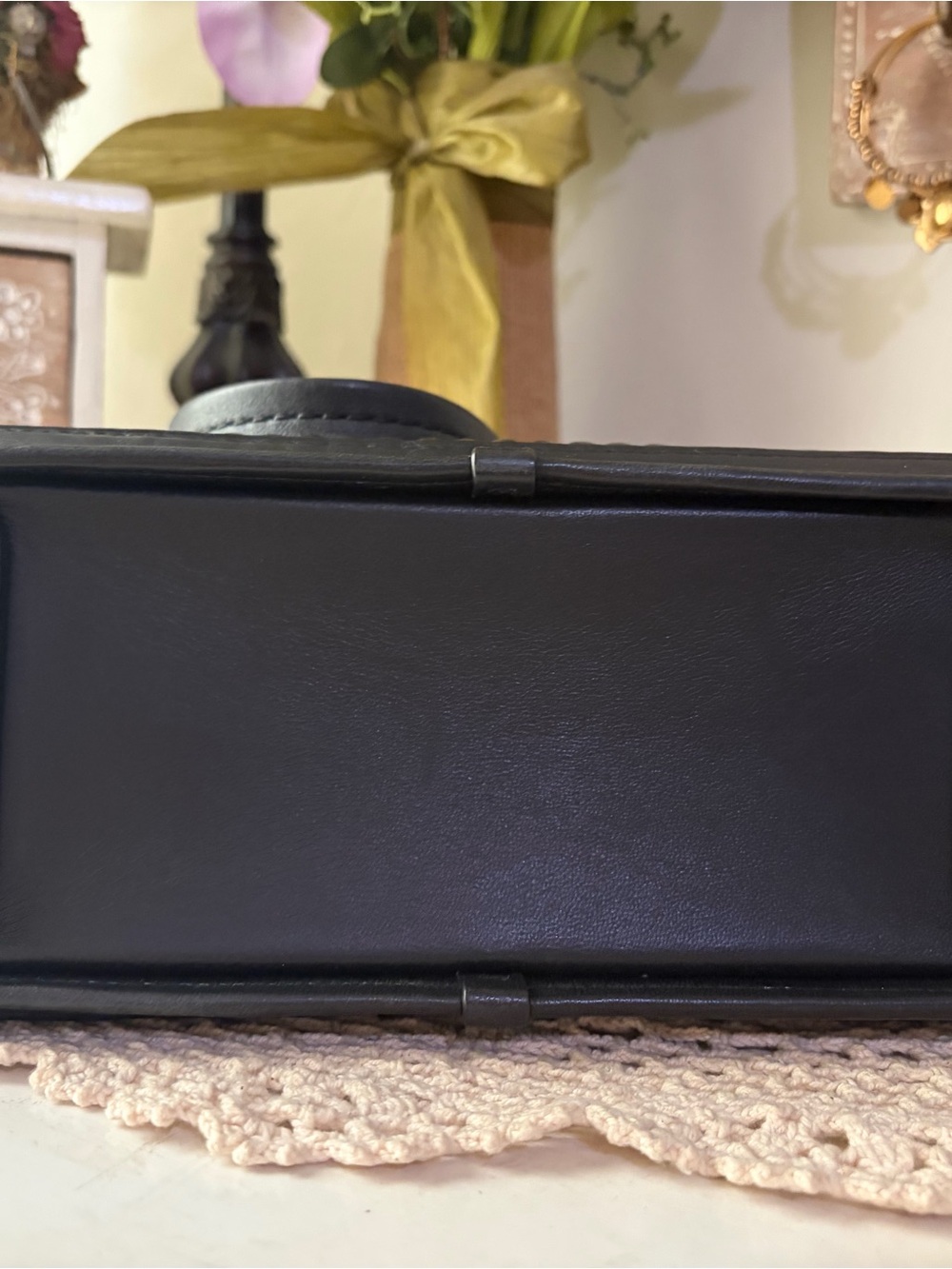 Coach Quilted Black Dreamer w/ Gold Hardware and Stud Detailing - Picture 5 of 11